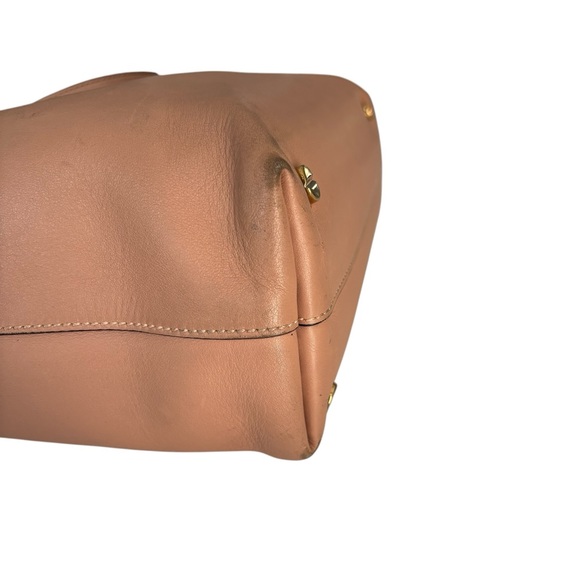 VALENTINO GARAVANI Love Stud Calfskin Leather Tote Pink - Picture 4 of 15